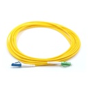 Jarretière optique mono LCAPC/LCPC simplex jaune 1m