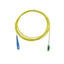 Jarretière optique mono LCAPC/SCPC simplex jaune 2m
