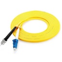 Jarretière optique mono LCPC/ST simplex jaune 1m
