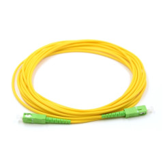 Jarretière optique mono SCAPC/SCAPC Simplex jaune 4 m
