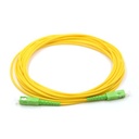 Jarretière optique mono SCAPC/SCAPC Simplex jaune 4 m