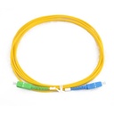 Jarretière optique mono SCAPC/SCPC Simplex jaune 25 m
