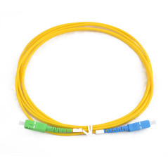 [JSSMSCASCXX2M] Jarretière optique mono SCAPC/SCPC Simplex jaune 2m