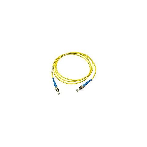 Jarretière optique mono ST/ST simplex jaune 2m