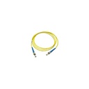 Jarretière optique mono ST/ST simplex jaune 2m