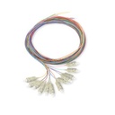 Pack 12 Pigtails couleurs OM2 Easystrip SCPC 2M 900 µm