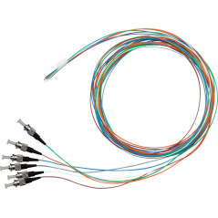 [PIG3MMX6STX2M] Pack 6 Pigtails couleurs OM3 Easystrip STPC 2M  900 µm