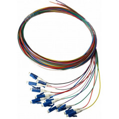[PIGXSM12LCC2M] Pack 12 Pigtails couleurs monomode Easystrip LCPC 2M G652 9/125 900 µm