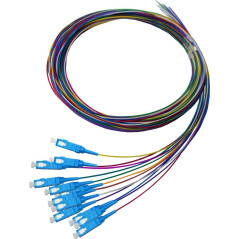 [PIGXSM12SCC2M] Pack 12 Pigtails couleurs monomode Easystrip SCPC 2M G652 9/125 900 µm