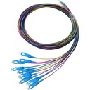Pack 12 Pigtails couleurs monomode Easystrip SCPC 2M G652 9/125 900 µm