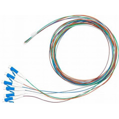 Pack 6 Pigtails couleurs monomode Easystrip LCPC 2M G652 9/125 900 µm
