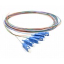 Pack 6 Pigtails couleurs monomode Easystrip SCPC 2M G652 9/125 900 µm