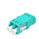 Traversée optique multimode LC DUPLEX sans oreilles aqua om3