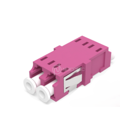 [TOXMMLCDXSOROM4] Traversée optique multimode LC DUPLEX sans oreilles fuchsia om4