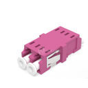 Traversée optique multimode LC DUPLEX sans oreilles fuchsia om4