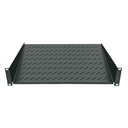 Plateau fixe19"2U-2 montants- prof.400mm pour coffrets