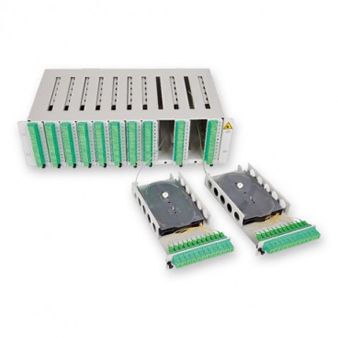[BOPCHASX3U144] Chassis nu de distribution optique 3 U pour 12 modules