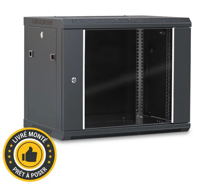 Coffret 19 " 9 U 600 X 450 (H x L x P) - NOIR RAL 9005
