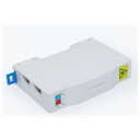 boitier modulaire pour rail  din 2 ports format SC ou LC  livré vide ( pto )