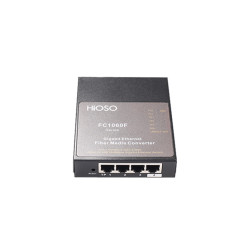 Convertisseur média Monomode 4 RJ45 10/100/1000 ET 2 x SC Duplex 1000 20 km