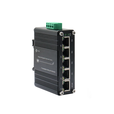 mini Switch industriel 5 ports 10/100/1000 base t 12-48 volts
