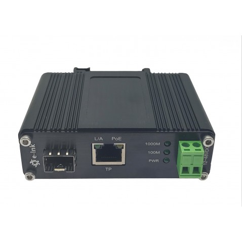 convertisseur de media POE++ industriel 10/100/1000 vers SFP 90 W