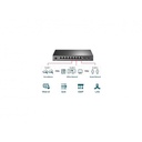 SWITCH 10 PORTS GIGABIT 8POE+ OMADA TP LINK