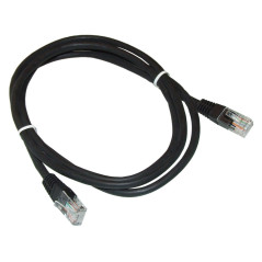[CRJ45XFTP6X05N] Cordon cuivre RJ 45 FTP Cat. 6 Gaine PVC 0,5 m 100% cuivre NOIR