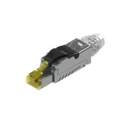 [CUNM6AXFTPSO] Noyaux male RJ45 Cat6A S/FTP 2 manchons sans outils L=48mn Câble 23-26AWG