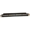 19" Panneau vide 24xRJ45 Noir (avec terre)