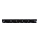 19" Panneau téléphonique 50xRJ45 Noir (3,6;4,5)