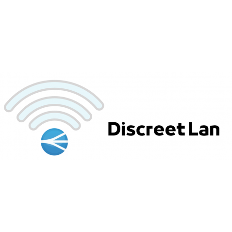 Cordon Discreet Lan mono LC/SC simplex Blanche 2mm - 2 m