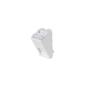 PLASTRON SIMPLE INCLINE 22.5X45 MM BLANC KEYSTONE