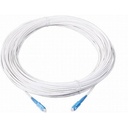 Jarretière optique mono G657 A SCUPC/SCUPC simplex gaine blanche renforcée 10  m