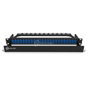 Tiroir de brassage 1U 19" , 96 Fibres Monomode (48 Adaptateurs LC Duplex Bleu)
