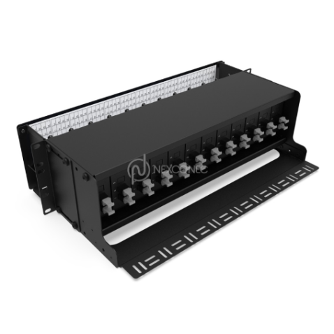 [NEXHD3] Cadre fixe modulaire HD MP4 3U 12 emplacements (y compris la gestion frontale) N
