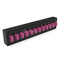 Plaquette d'adaptateurs MP2 12 SC SX Fuchsia (chargée) NEXCONEX