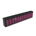 Plaquette d'adaptateurs MP2 12 LC QD Fuchsia (chargée) NEXCONEX