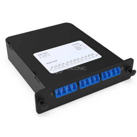 Module LGX MPO-LC Elite 12FO SM Pol A/C avec volet NEXCONEC