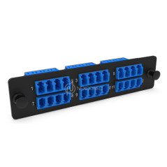 LGX Plaquette d’adaptateur LC 24FO Mono Bleu NEXCONEC