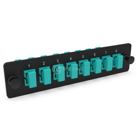 LGX Pass Thru Plaque d'adaptation SC 8FO MM Aqua NEXCONEC