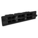 Plaque d'adaptation LGX Pass Thru chargée 12 ports MPO (clé haute/clé basse) NEX