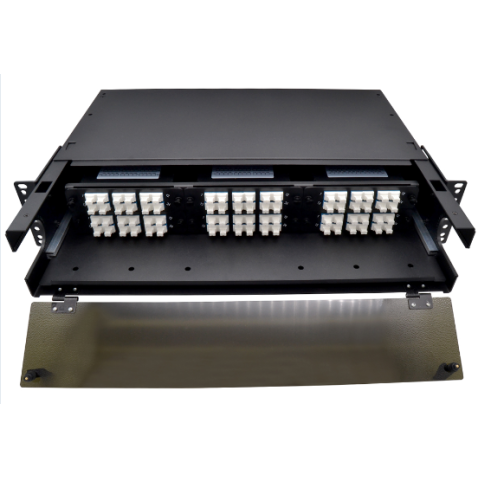 Boîtier de montage en rack FIBRE OPTIQUE 2U 6 emplacements LGX, déchargé NEXCONE