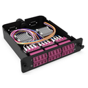 Module d'épissure LGX LC 24FO MM chargé 24x tresses LC/UPC OM4 600um coloré, obt