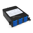 Module FIBRE OPTIQUE HD MPO-LC Elite 24FO SM Bleu Pol A/C avec volet NEXCONEC