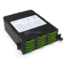 Module HD MPO-LC/APC Elite 24FO SM Green Pol A/C, avec volets (2x MPO-12 vers 6x