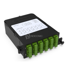 Module HD MPO-SC/APC Elite 12FO SM Vert Pol A/C (1x MPO-12 vers 6x SC Duplex)