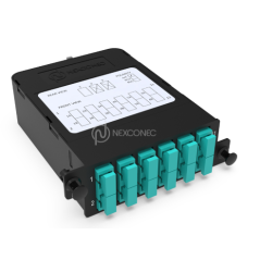 HD Module MPO-SC Elite 12FO MM OM3/4 Aqua Pol A/C (1x MPO-12 vers 6x SC Duplex)