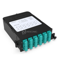 HD Module MPO-SC Elite 12FO MM OM3/4 Aqua Pol A/C (1x MPO-12 vers 6x SC Duplex)