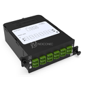Module Fibre Optique HD MPO-LC/APC Elite 12FO OS2 G657A1 Monomode Vert Pol B Obt